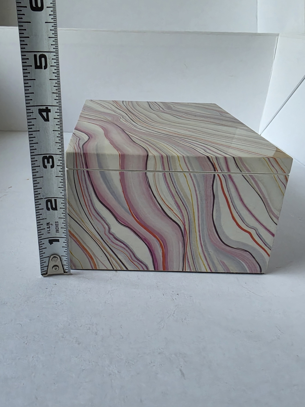 Jonathan Adler Marbled Decorative Storage Box - Picture 2 of 14